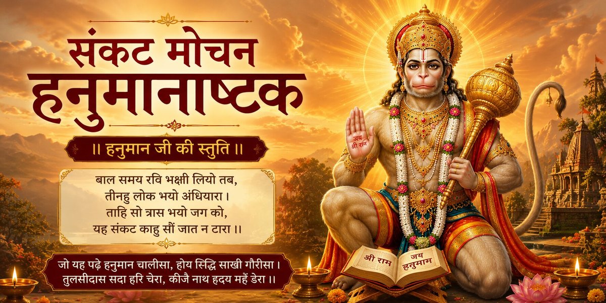 Sankat Mochan Hanuman Ashtak - Baal Samay Ravi Bhakshi Liyo