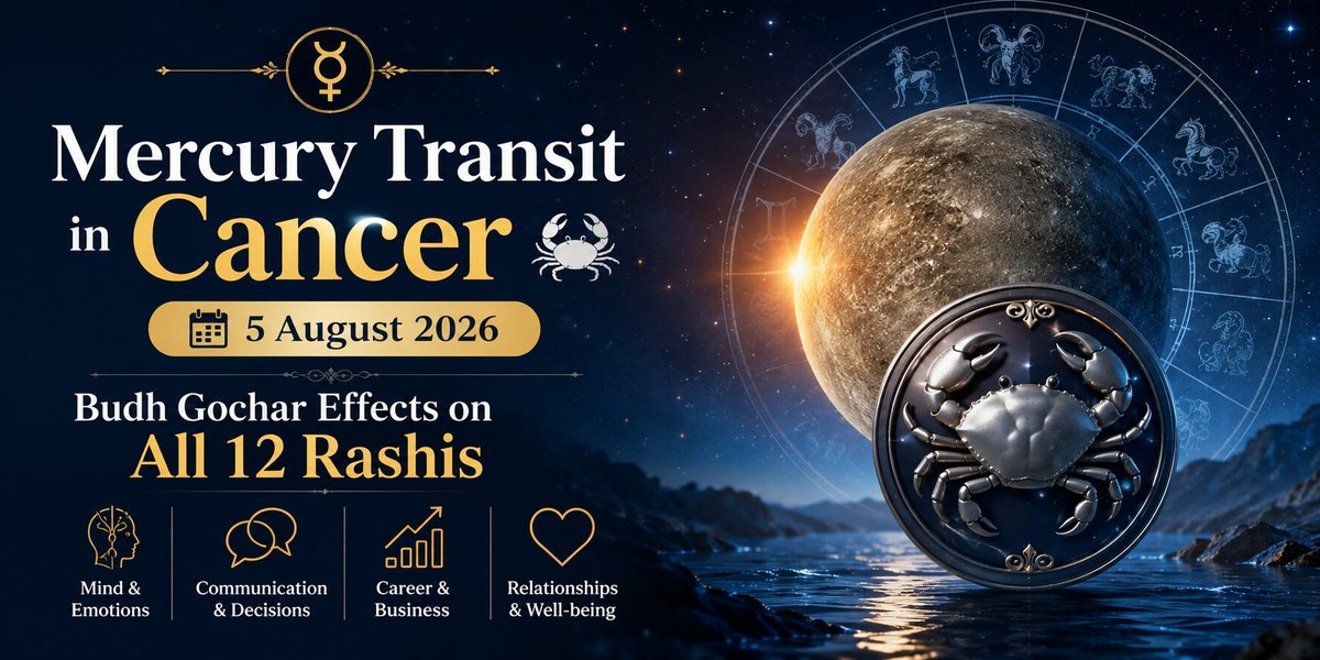 Mercury Transit in Cancer, 5 August 2026: Budh Gochar Effects on All 12 Rashis