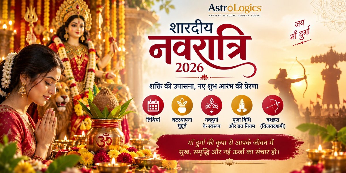 Shardiya Navratri 2026: Ghatasthapana Muhurat, Dates, Vidhi & Dussehra