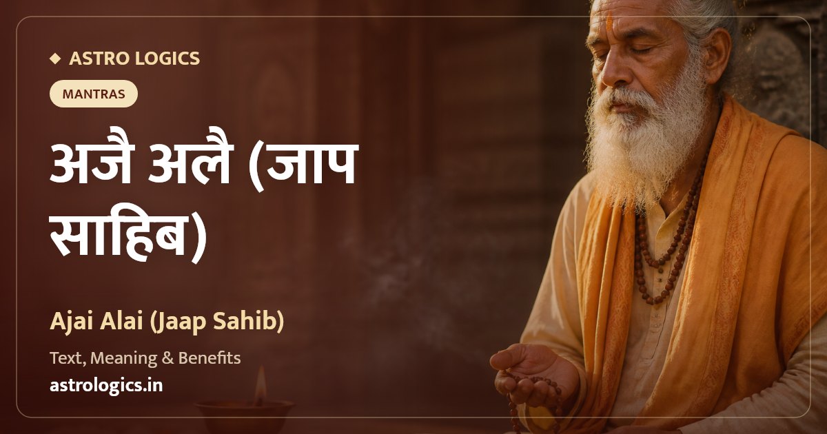 Ajai Alai (Jaap Sahib): Text, Meaning & Benefits