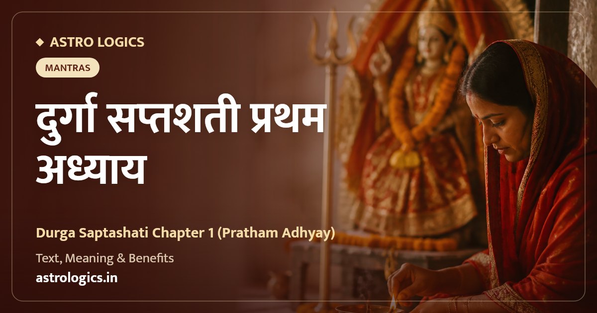दुर्गा सप्तशती प्रथम अध्याय: मधु-कैटभ वध, संस्कृत पाठ हिंदी अर्थ सहित