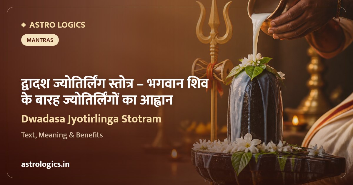 द्वादश ज्योतिर्लिंग स्तोत्र: भगवान शिव के बारह ज्योतिर्लिंगों का आह्वान