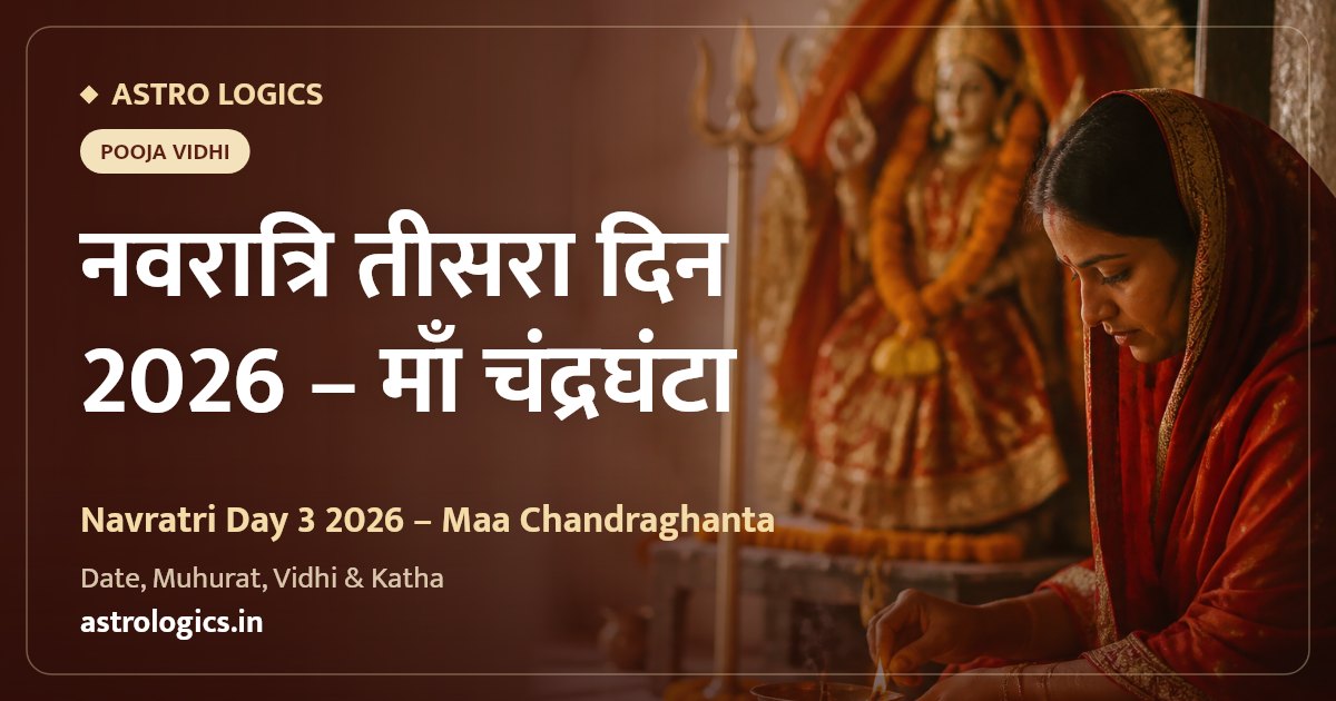 Navratri Day 3 2026: Maa Chandraghanta — Date, Colour, Mantra, Bhog and Puja Vidhi