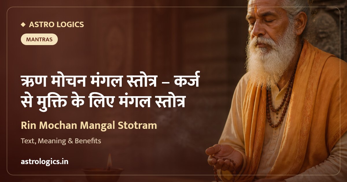 Rin Mochan Mangal Stotram: Mars Stotra for the Removal of Debt