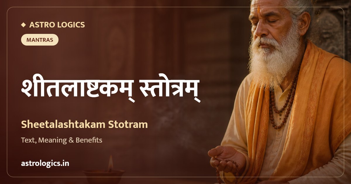 Sheetalashtakam Stotram: Sanskrit Text, Meaning & Healing Benefits