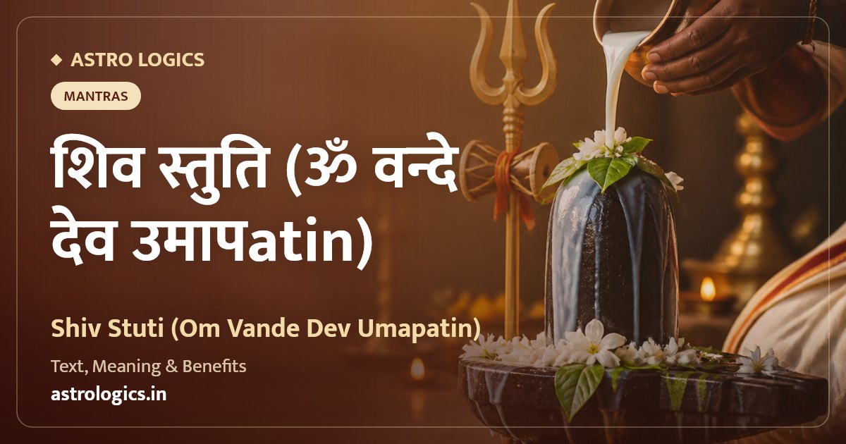 Shiv Stuti (Om Vande Dev Umapatin): Sanskrit Text, Meaning & Benefits