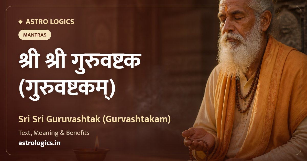 Sri Sri Guruvashtak (Gurvashtakam): Text, Meaning & Benefits