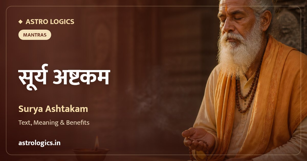 सूर्य अष्टकम: संस्कृत पाठ, अर्थ और लाभ