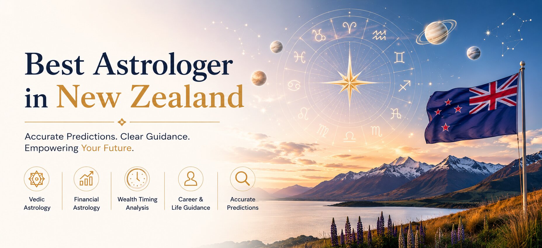 Best Astrologer in New Zealand - Astro Logics: talk to verified Indian Vedic astrologers online from New Zealand for Vedic, financial, wealth-timing and career guidance and accurate predictions.
