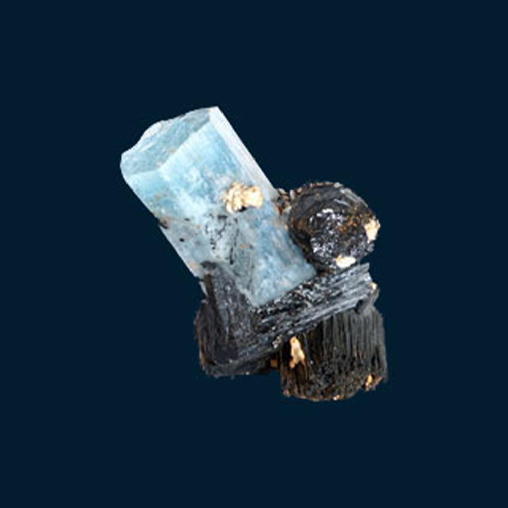 Black Tourmaline Healing Crystal Stones - 156 gm