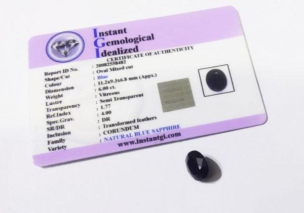 Blue Sapphire (Neelam Stone) Gemstone