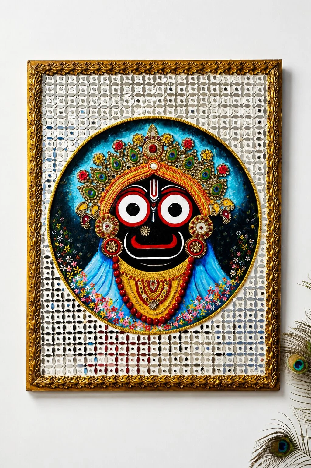 Luxury Handmade Lord Jagannath Wall Decor