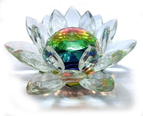 Crystal Lotus - 12 cm