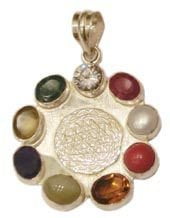 PRODUCTS 9 navratan sri yantra pendent