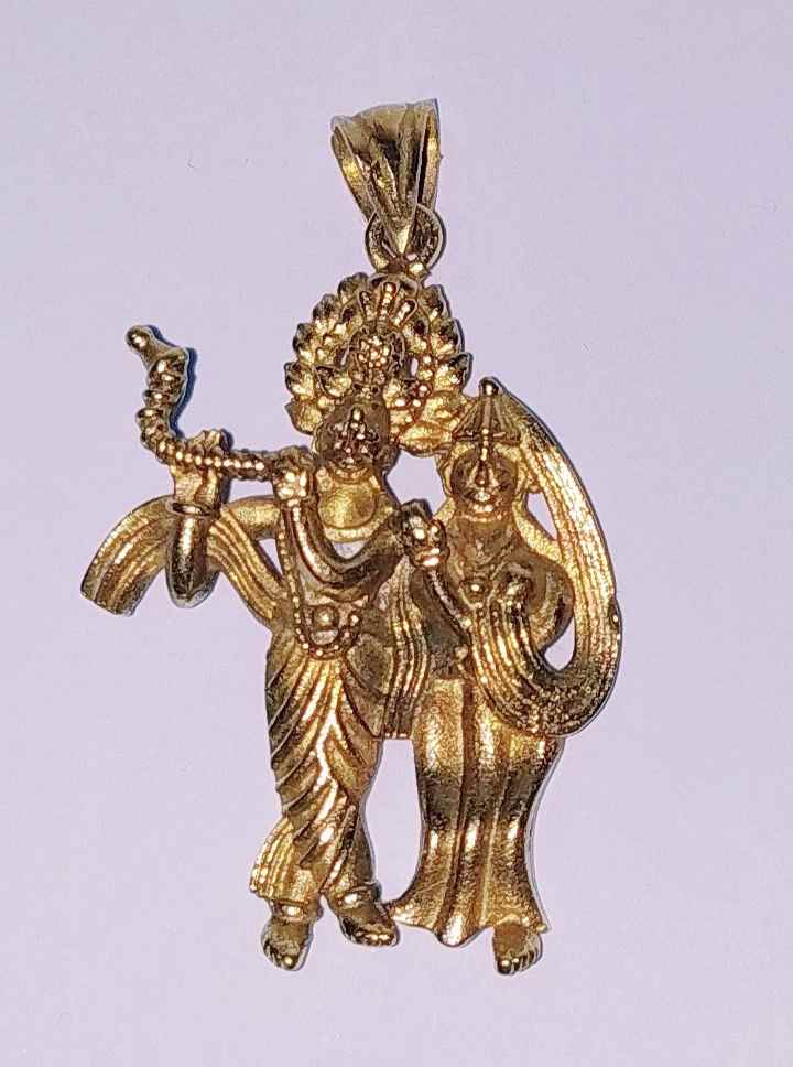 Abhimantrit Radhe Krishna Divine Love Locket in Metal – Genuine Authentic Locket