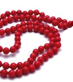 Natural Red Hakik Maala or Natural Red Agate Rosary Certified for Mangal