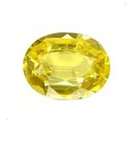 Yellow Sapphire Pukhraj Certified Natural Gemstone