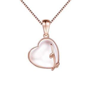 Crystal Transparent Heart Shape Pendant Locket