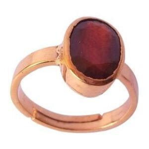 Jaipur gemstone 8.50 ratti ruby(manik)ashtadhatu ring