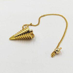 Gold Spiral Metal Pendulum