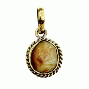 Machh Mani (Fish Pearl) Lab Certified & Natural Browny Pearl- with Pure Silver Locket
