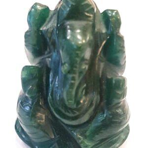 Margaj Green Jade Lord Ganesh Idol