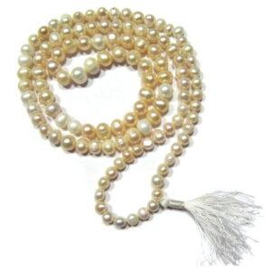 Pearl (Mukta, Moti) Mala / Rosary - 06 mm (MAPE-002)